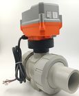Active Contact Plastic Ball Valves PVC With 4mA - 20mA Control Regulation