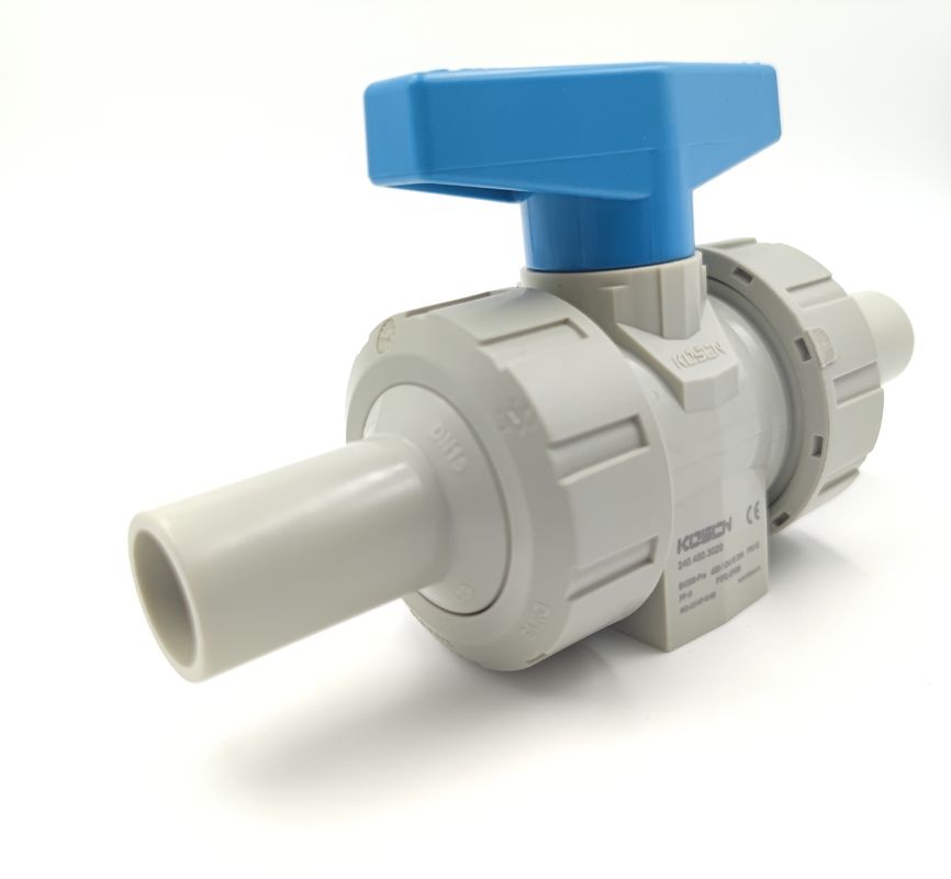 Industrial Flange PVC Ball Valve PN 10 Manually Operated Control