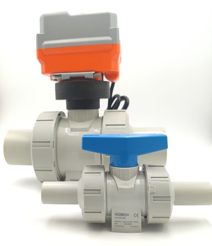 ODM Plastic Ball Valves UPVC High Temperature And Corrosion Resistant